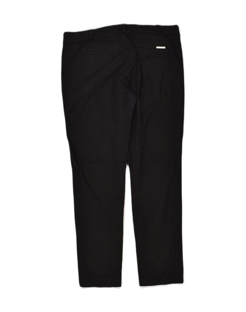 MICHAEL KORS Womens Slim Casual Trousers US 10 Large W32 L30 Black Cotton | Vintage Michael Kors | Thrift | Second-Hand Michael Kors | Used Clothing | Messina Hembry 