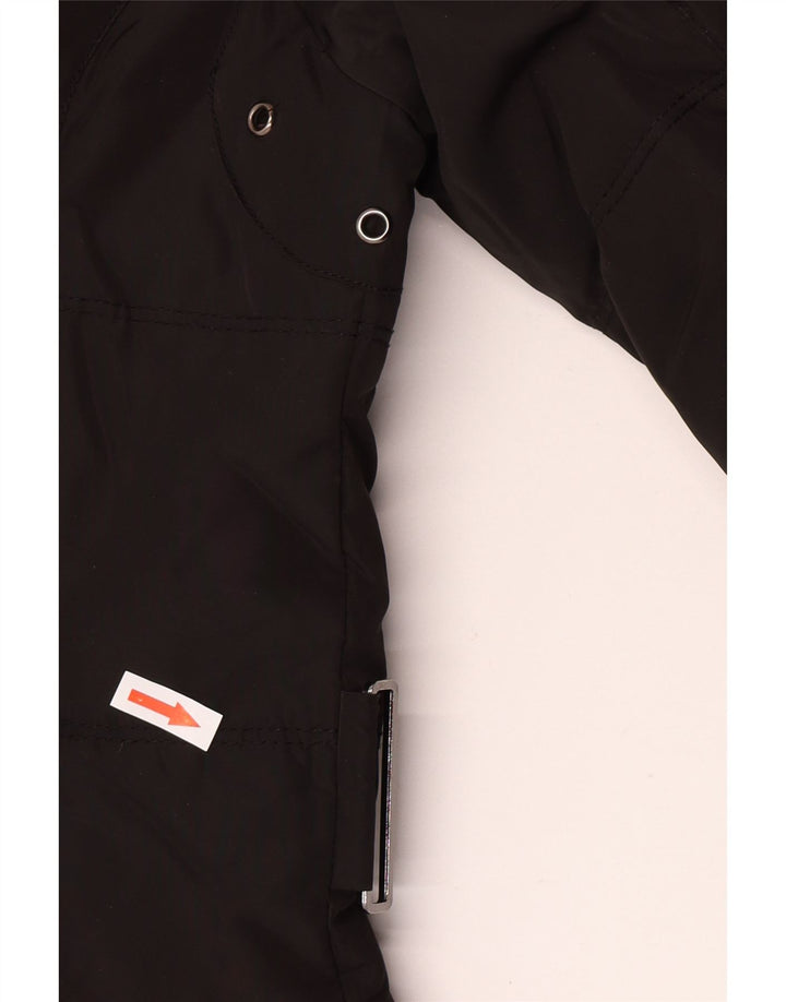 Zara Womens Padded Coat UK 14 Medium Black Polyester