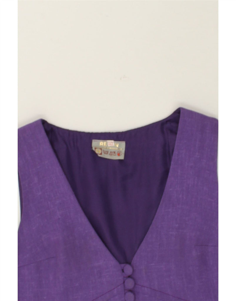 VINTAGE Womens Sleeveless Cardigan Top EU 40 Medium Purple | Vintage Vintage | Thrift | Second-Hand Vintage | Used Clothing | Messina Hembry 