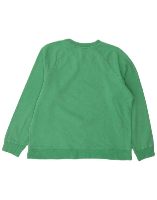 Marks & Spencer Womens Graphic Sweatshirt Jumper UK 14 Medium Green