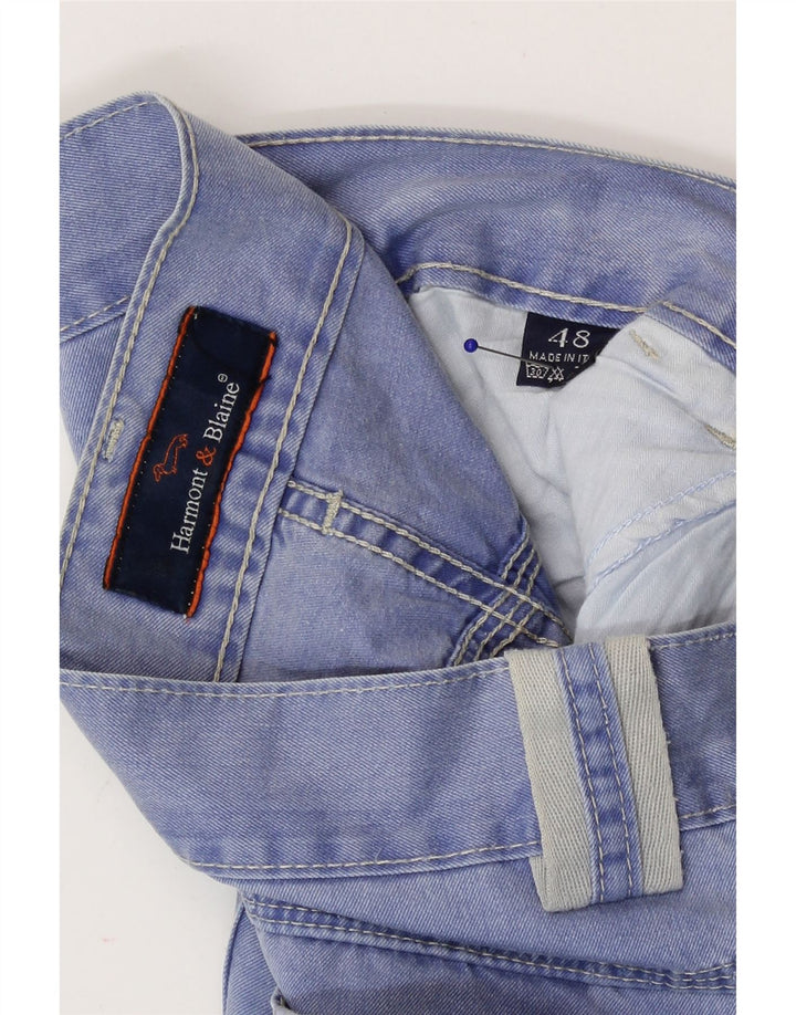 Harmont & Blaine Mens Chino Shorts IT 48 Medium W30 Blue