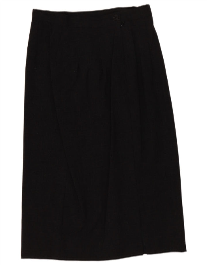 CALVIN KLEIN Womens Straight Skirt US 8 Medium W26  Grey Wool