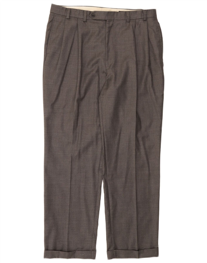 NAUTICA Mens Pegged Suit Trousers W38 L32  Grey Wool