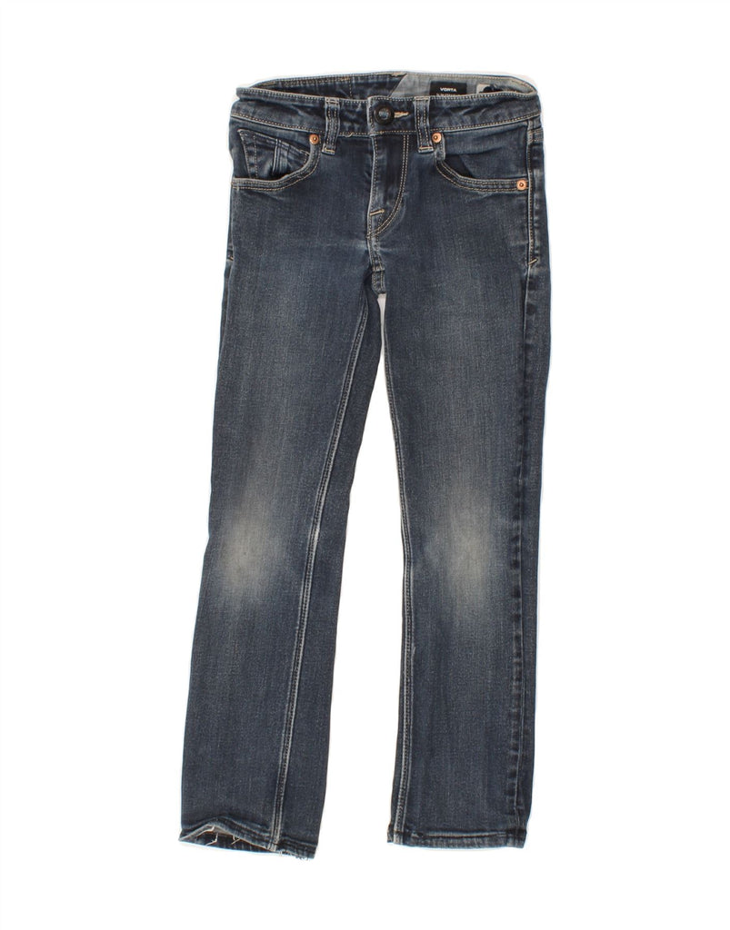 VOLCOM Boys Vorta Slim Straight Jeans 6-7 Years W22 L11 Navy Blue Vintage Volcom and Second-Hand Volcom from Messina Hembry 
