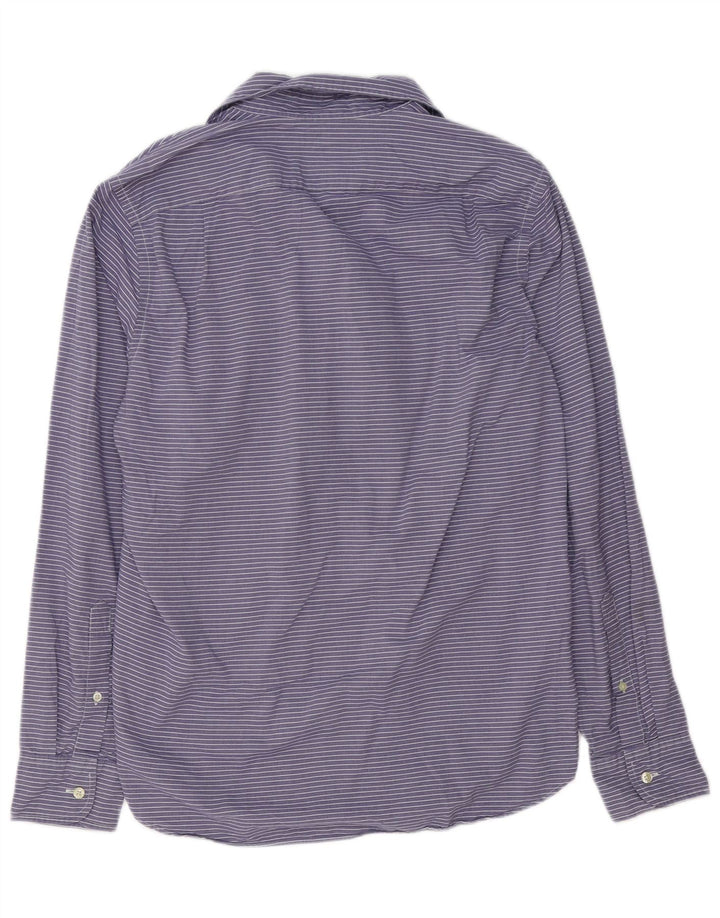 J. CREW Mens Shirt Medium Purple Pinstripe Cotton