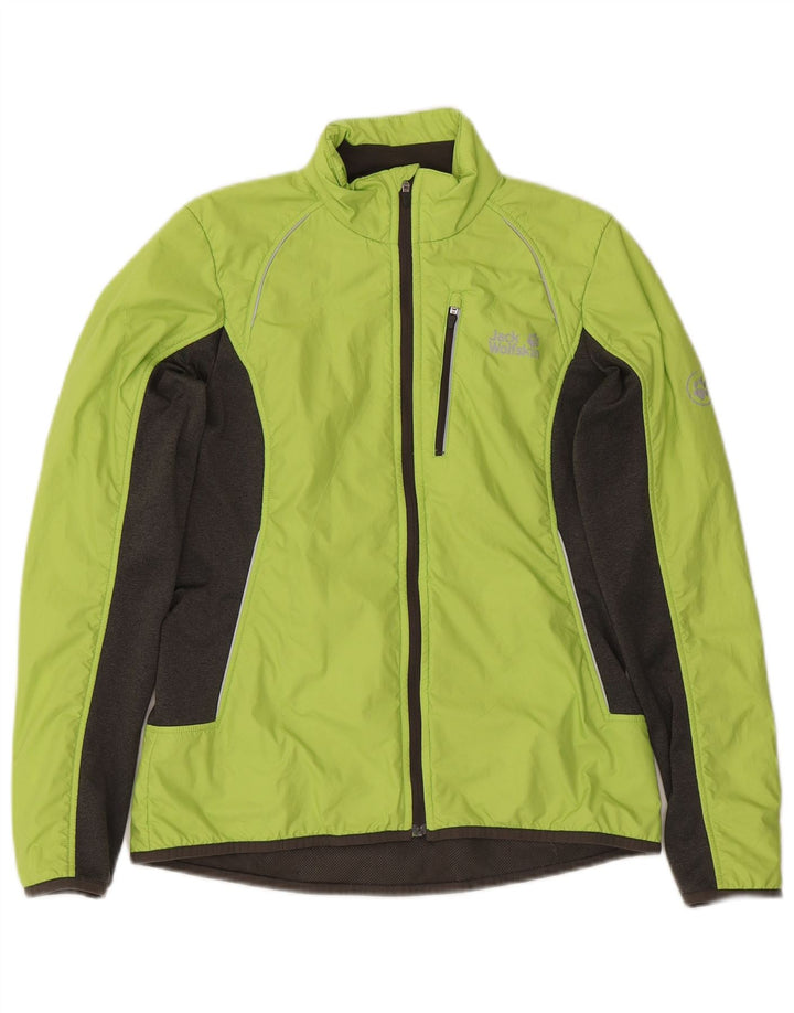 JACK WOLFSKIN Womens Tracksuit Top Jacket UK 12/14 Medium Green