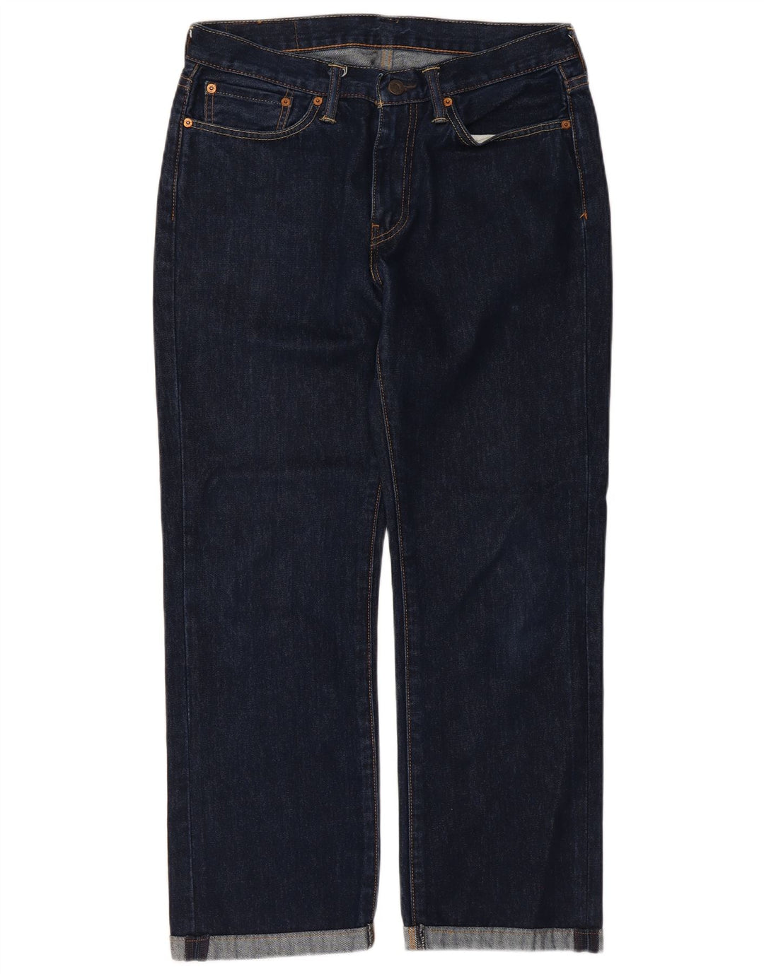 Levi's Mens 514 Straight Jeans W32 L27 Navy Blue Cotton