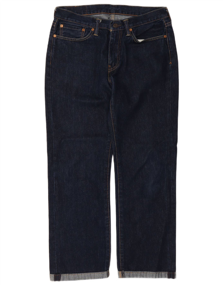 Levi's Mens 514 Straight Jeans W32 L27 Navy Blue Cotton