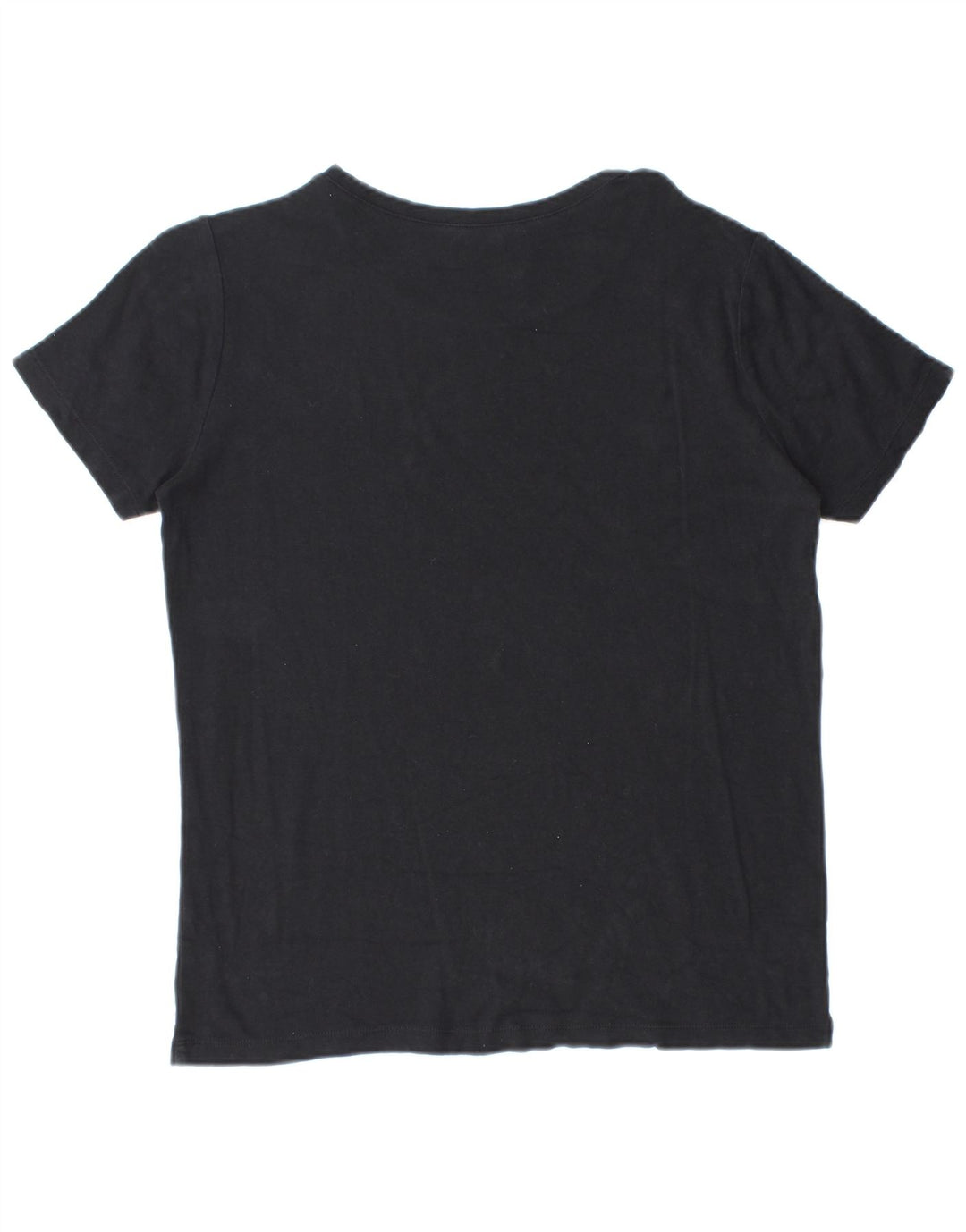 EDDIE BAUER Womens T-Shirt Top UK 18 XL Black Cotton