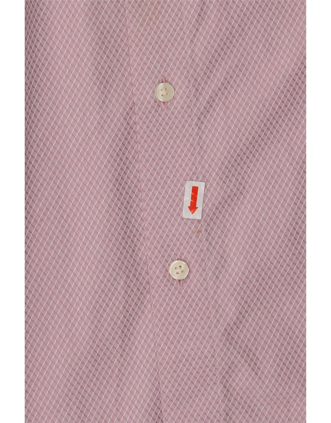 Ted Baker Mens Shirt Size 4 Large Pink Argyle/Diamond Cotton