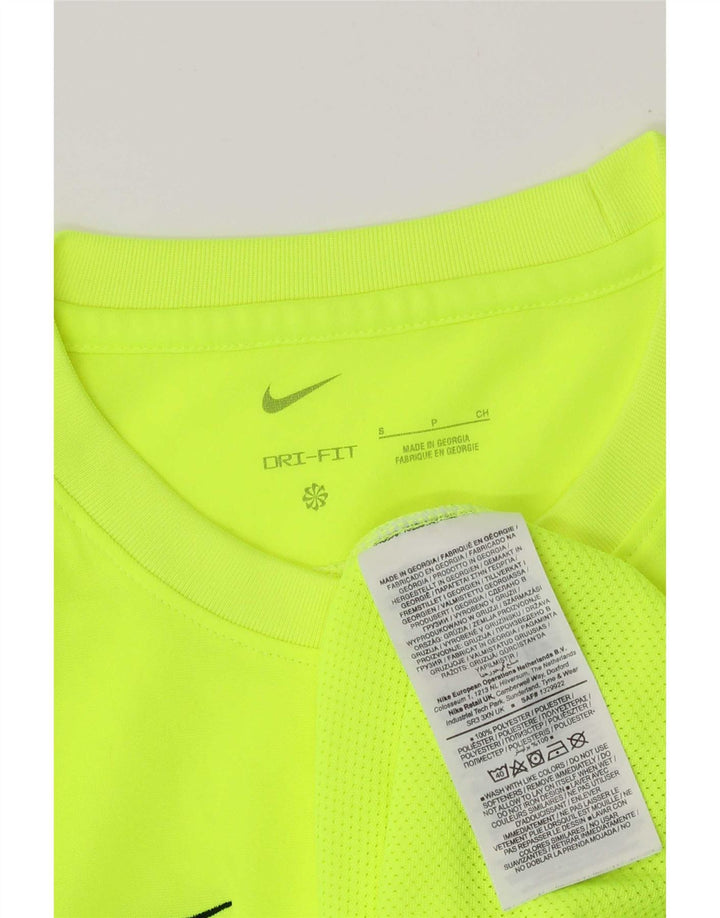 Nike Mens Dri Fit T-Shirt Top Small Green Polyester