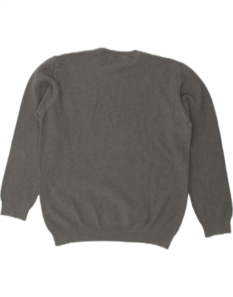 GANT Mens Crew Neck Jumper Sweater 2XL Grey Cotton | Vintage Gant | Thrift | Second-Hand Gant | Used Clothing | Messina Hembry 