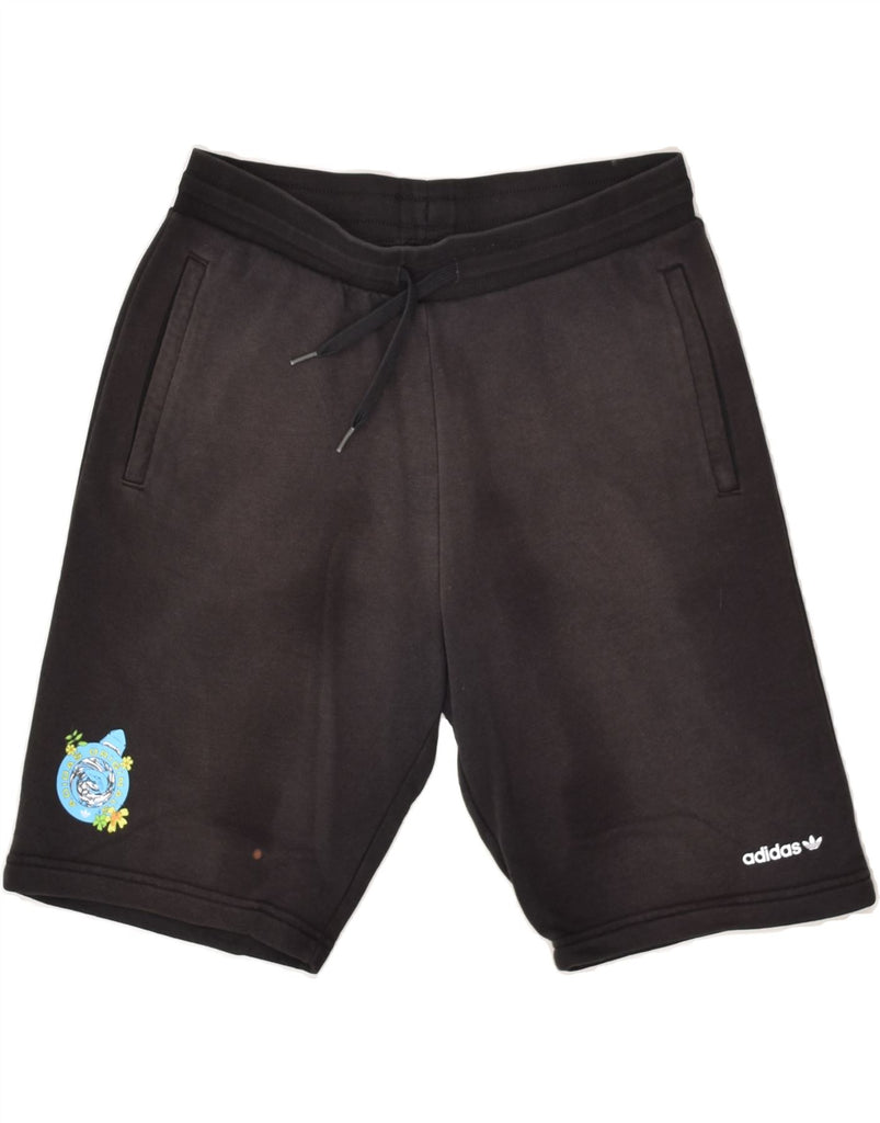 ADIDAS Boys Sport Shorts 13-14 Years Black | Vintage Adidas | Thrift | Second-Hand Adidas | Used Clothing | Messina Hembry 