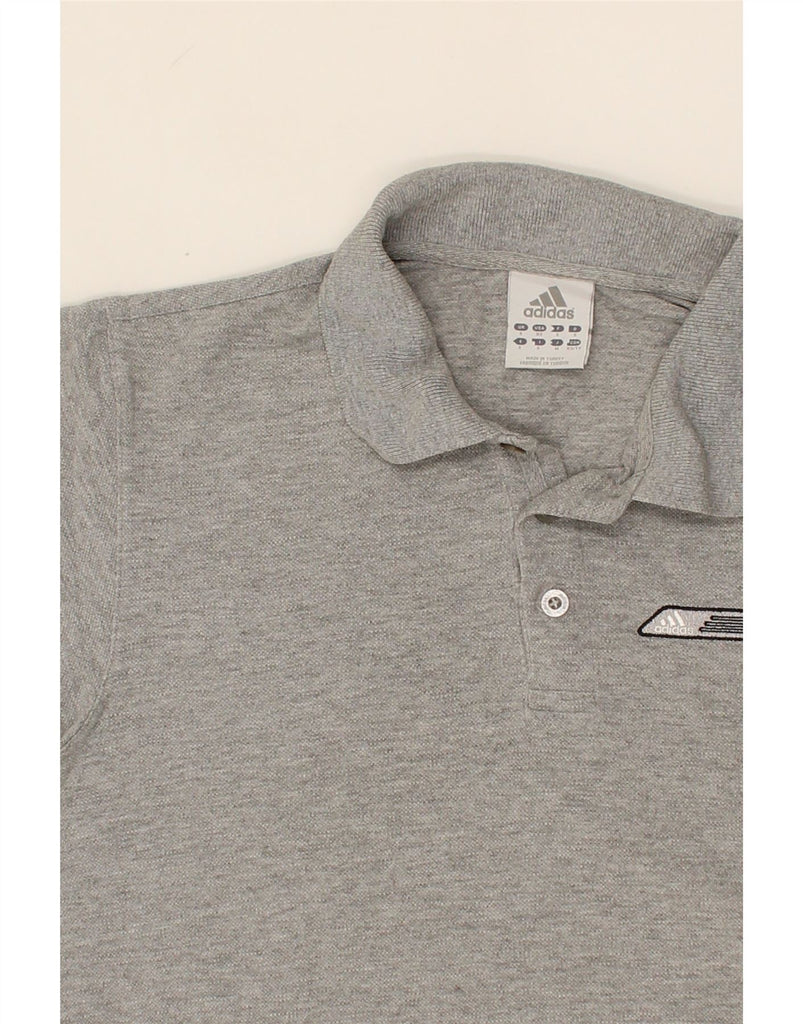 ADIDAS Mens Polo Shirt Small Grey Cotton Vintage Adidas and Second-Hand Adidas from Messina Hembry 