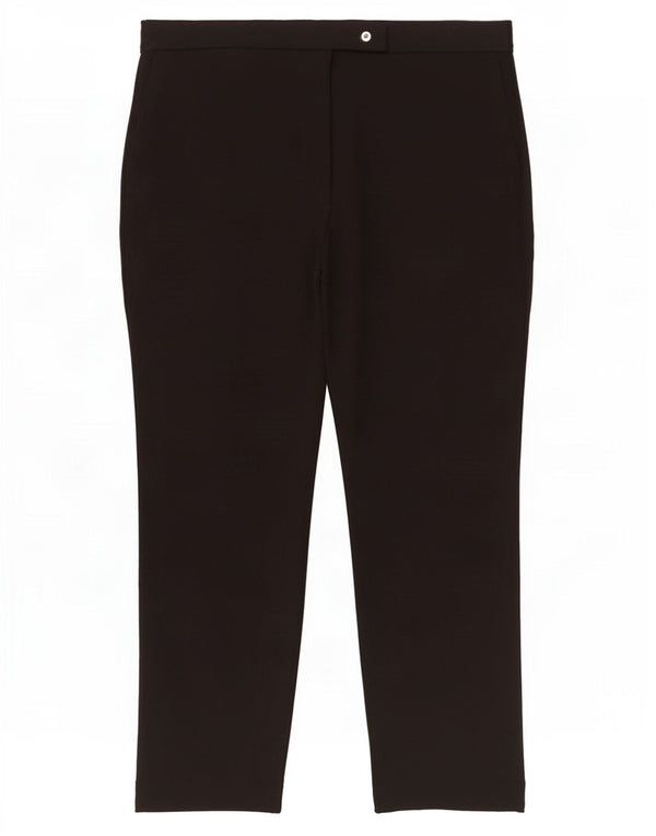 Marks & Spencer Womens Crop Suit Trousers UK 16 Large W33 L25 Black