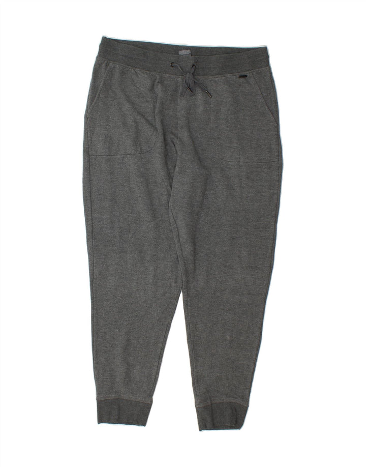 EDDIE BAUER Womens Tracksuit Trousers Joggers UK 16 Large Grey Modal Vintage Eddie Bauer and Second-Hand Eddie Bauer from Messina Hembry 