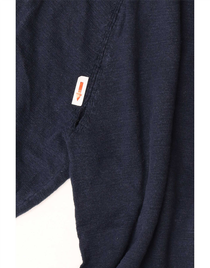 Fat Face Mens Crew Neck Jumper Sweater Medium Navy Blue Cotton