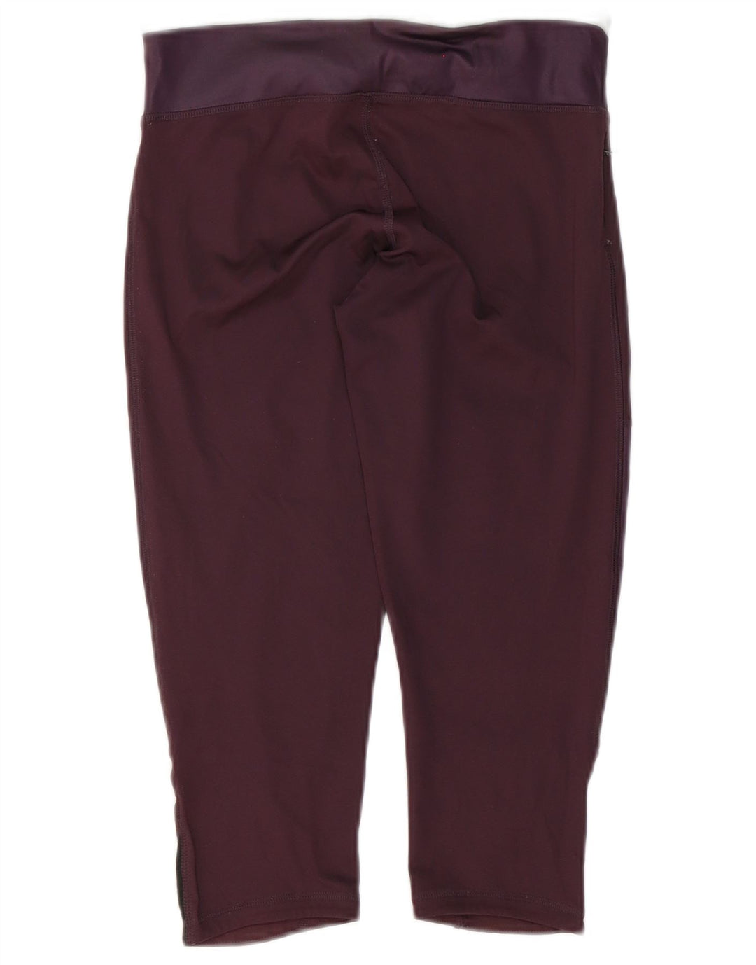 Adidas Womens Capri Leggings UK 8/10 Small Purple Colourblock Polyester