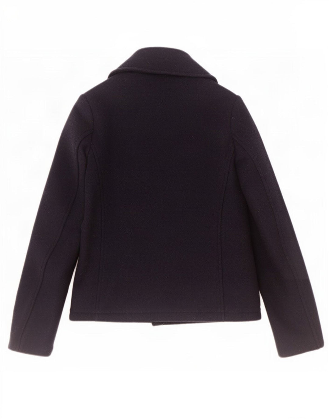 Fat Face Womens Pea Coat UK 10 Small Navy Blue Wool