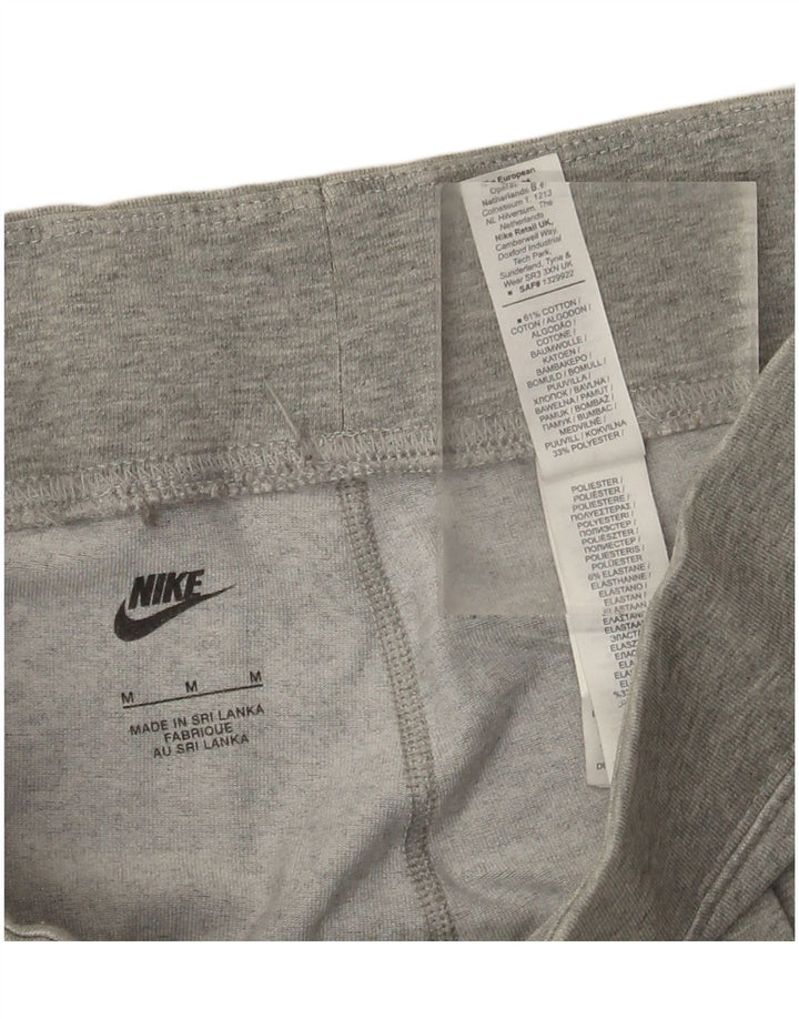 Nike Womens Graphic Leggings UK 12 Medium  Grey Cotton