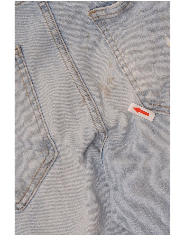 Zara Mens Distressed Slim Jeans EU 42 Large W32 L26 Blue