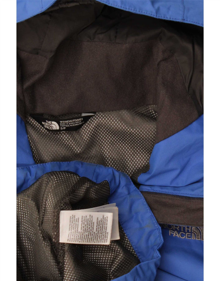 The North Face Womens Hooded Rain Jacket UK 10 Small Blue Polyester