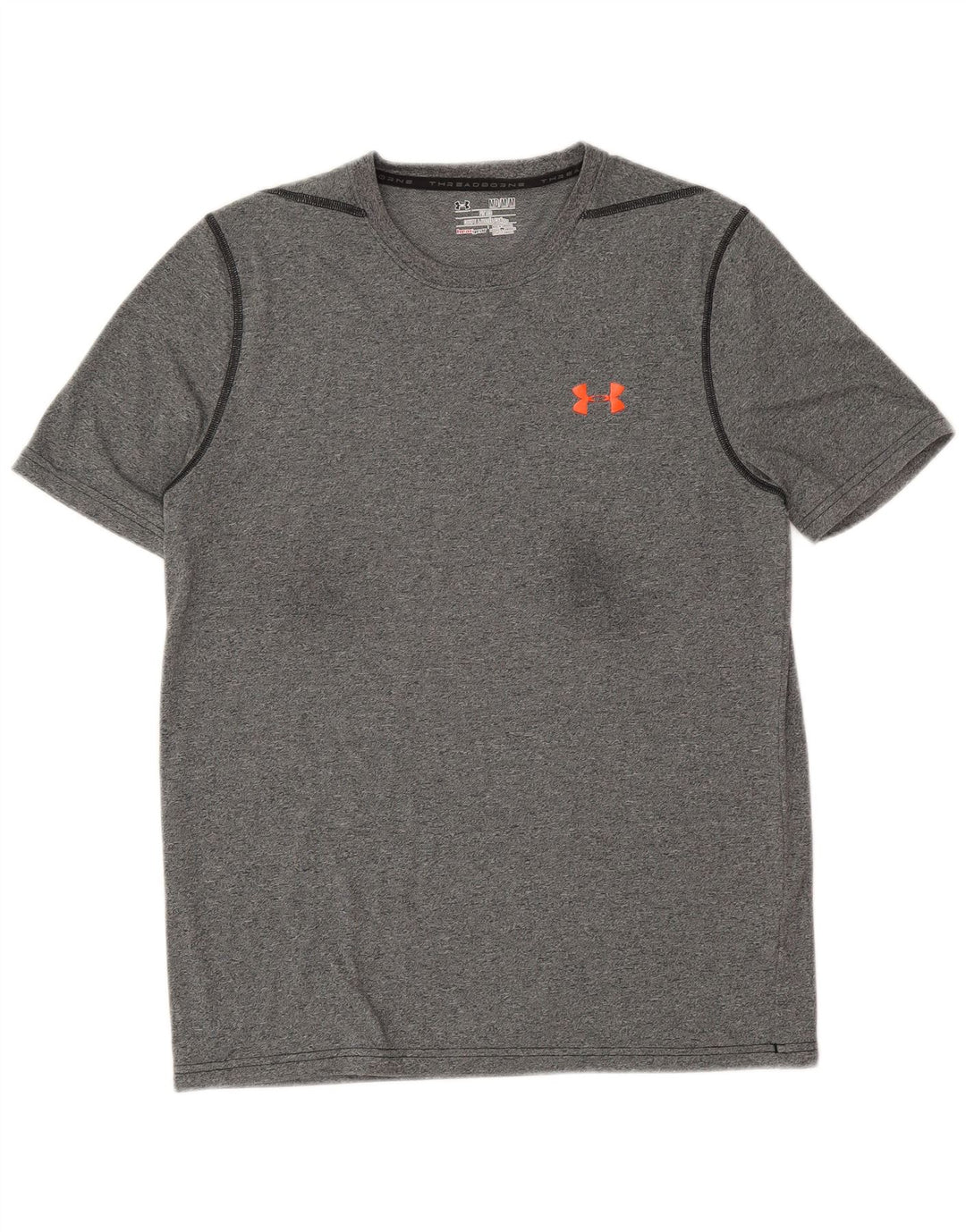 Under Armour Mens Heat Gear T-Shirt Top Medium Navy Blue Flecked