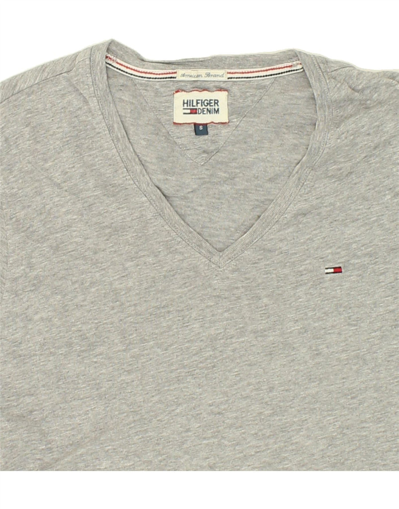 TOMMY HILFIGER Mens T-Shirt Top Small Grey Cotton | Vintage Tommy Hilfiger | Thrift | Second-Hand Tommy Hilfiger | Used Clothing | Messina Hembry 