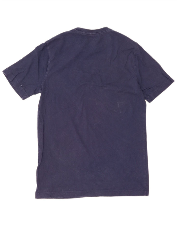 Champion Mens Graphic T-Shirt Top Small Navy Blue Cotton