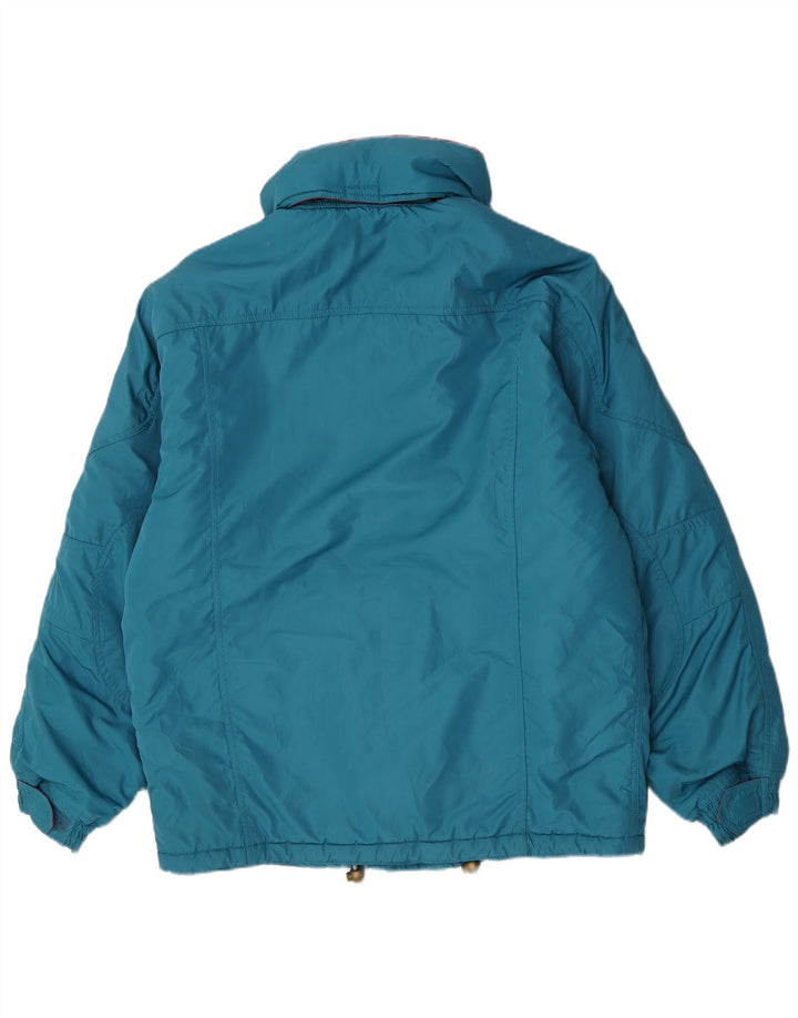 Ellesse Mens Hooded Padded Jacket UK 42 XL Blue Polyester