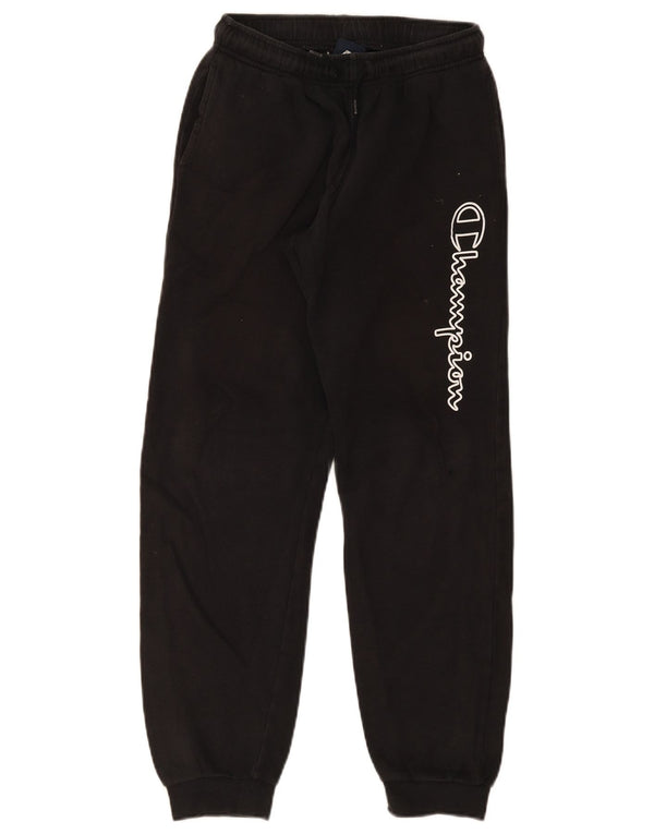 Champion Boys Graphic Tracksuit Trousers Joggers 13-14 Years XL Black