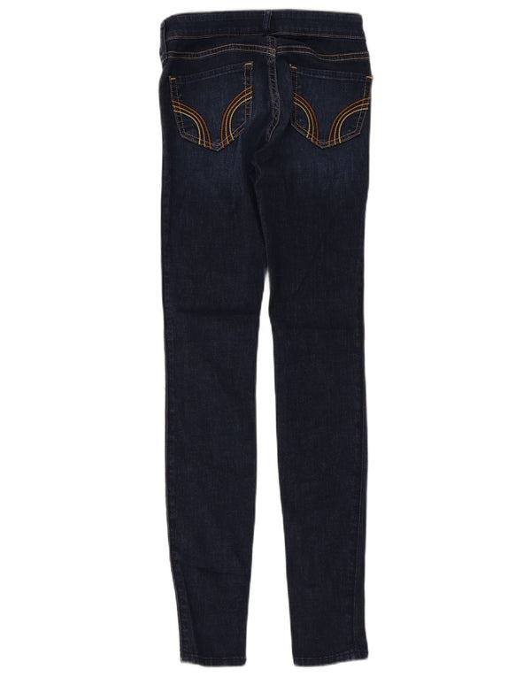 Hollister Womens Jegging Jeans W23 L29 Navy Blue Cotton