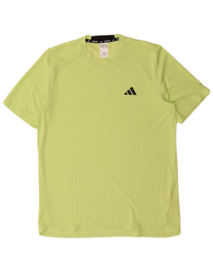 Adidas Mens T-Shirt Top Medium Green Polyester