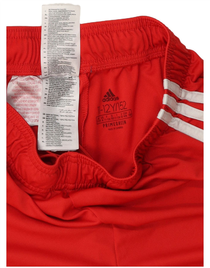 Adidas Boys Aeroready Sport Shorts 11-12 Years Red Polyester