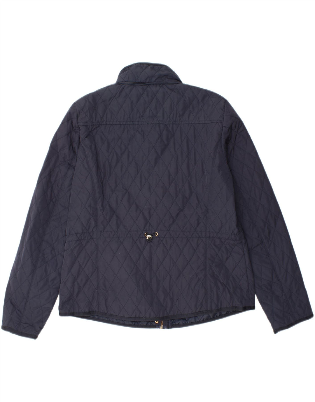 ZARA Womens Quilted Jacket UK 18 XL Navy Blue Polyester Vintage Zara and Second-Hand Zara from Messina Hembry 
