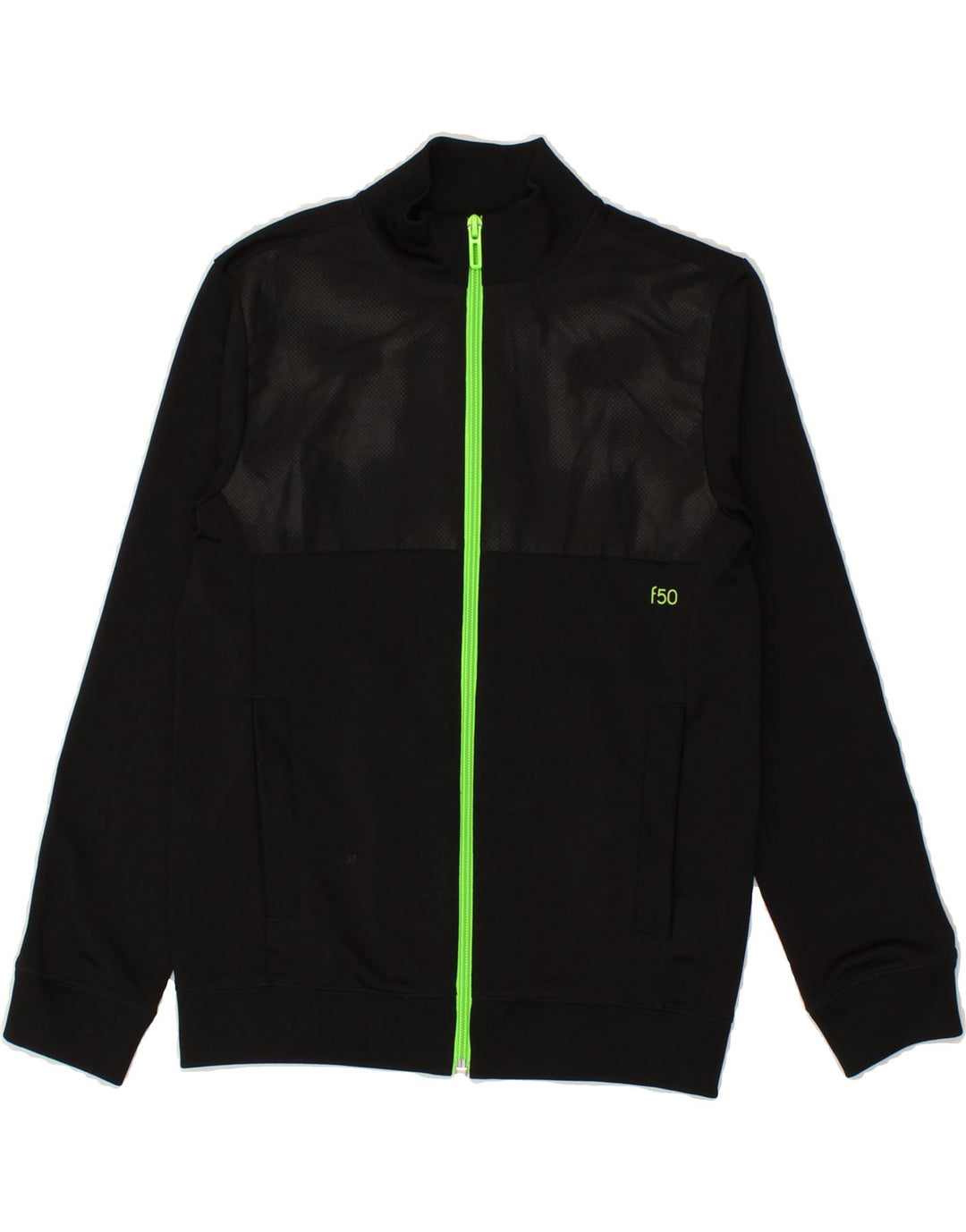 ADIDAS Boys Tracksuit Top Jacket 9-10 Years Black Polyester Vintage Adidas and Second-Hand Adidas from Messina Hembry 