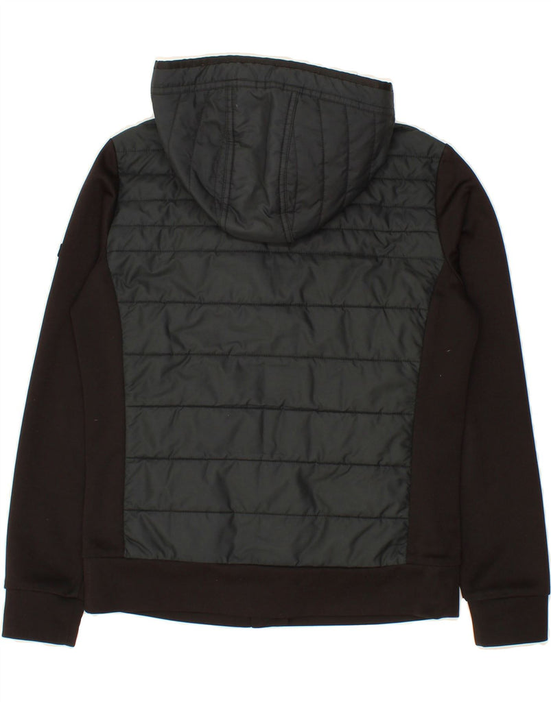 BARBOUR Womens Hooded Padded Jacket UK 12 Medium Black Polyester Vintage Barbour and Second-Hand Barbour from Messina Hembry 