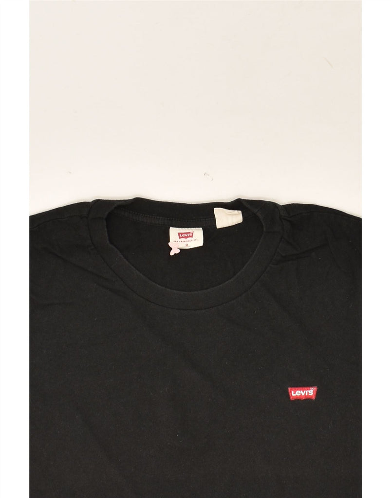 LEVI'S Womens T-Shirt Top UK 14 Medium Black | Vintage Levi's | Thrift | Second-Hand Levi's | Used Clothing | Messina Hembry 