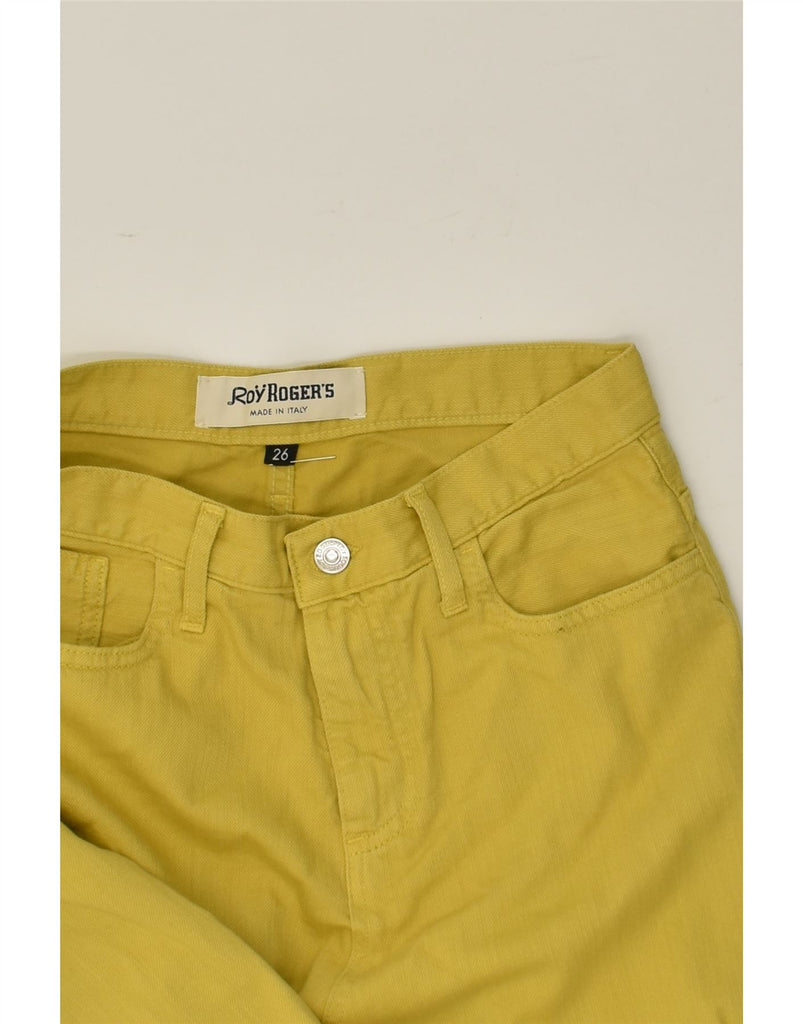 ROY ROGERS Womens Loose Jeans W26 L20  Yellow Cotton | Vintage Roy Rogers | Thrift | Second-Hand Roy Rogers | Used Clothing | Messina Hembry 