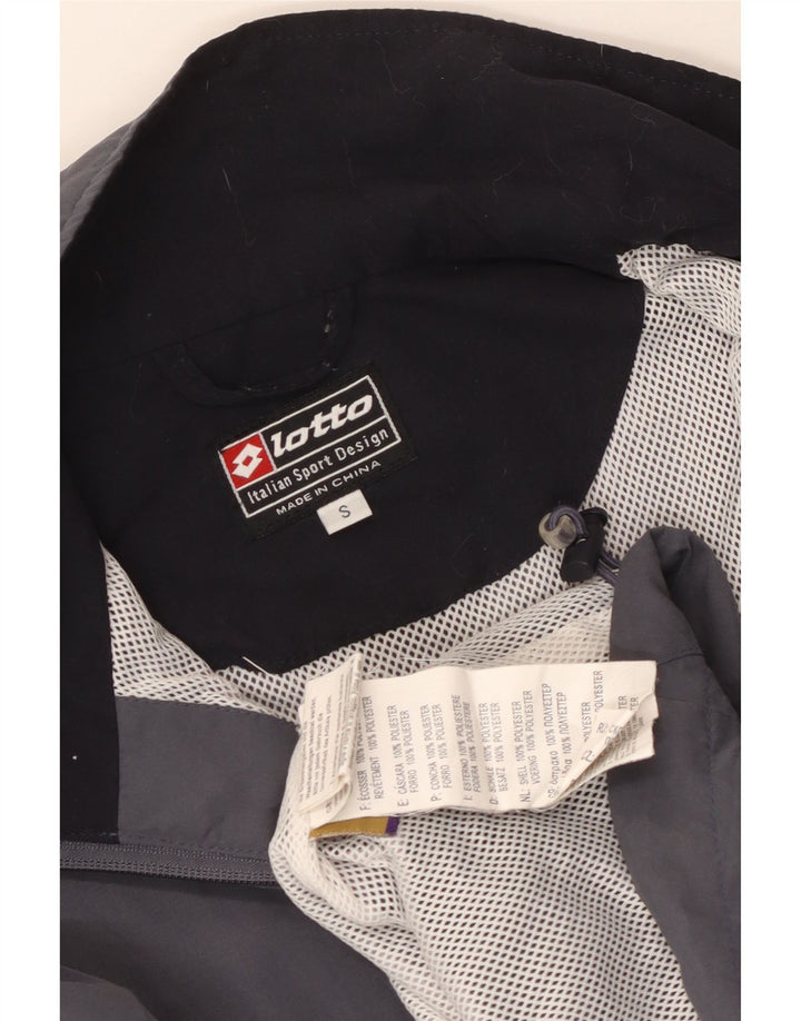 Lotto Mens Loose Fit Tracksuit Top Jacket Small Blue Colourblock Polyester