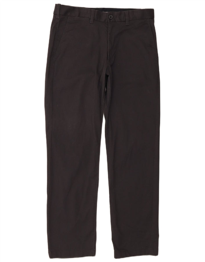 Marks & Spencer Mens Straight Regular Fit Chino Trousers W32 L31 Grey