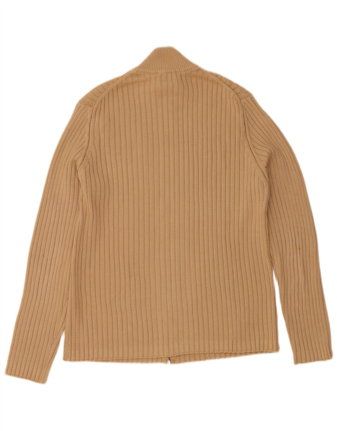 Sisley Mens Cardigan Sweater Medium Beige