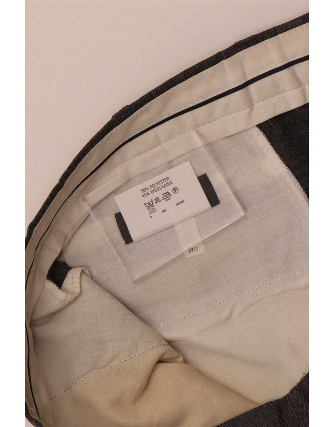 Marks & Spencer Mens St. Michael Straight Suit Trousers W38 L33 Grey
