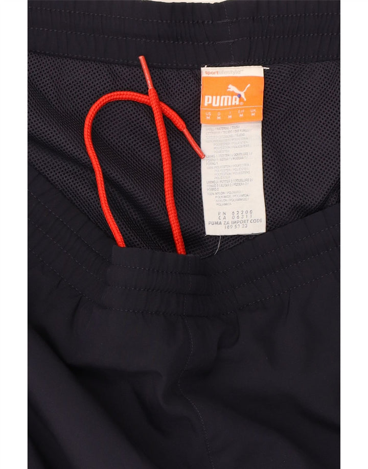 PUMA Womens Tracksuit Trousers UK 14 Medium  Navy Blue Polyester Vintage Puma and Second-Hand Puma from Messina Hembry 