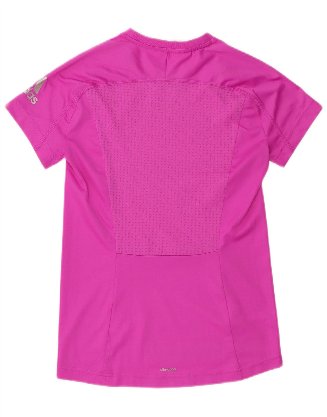 Adidas Girls Climacool T-Shirt Top 13-14 Years Pink Polyester