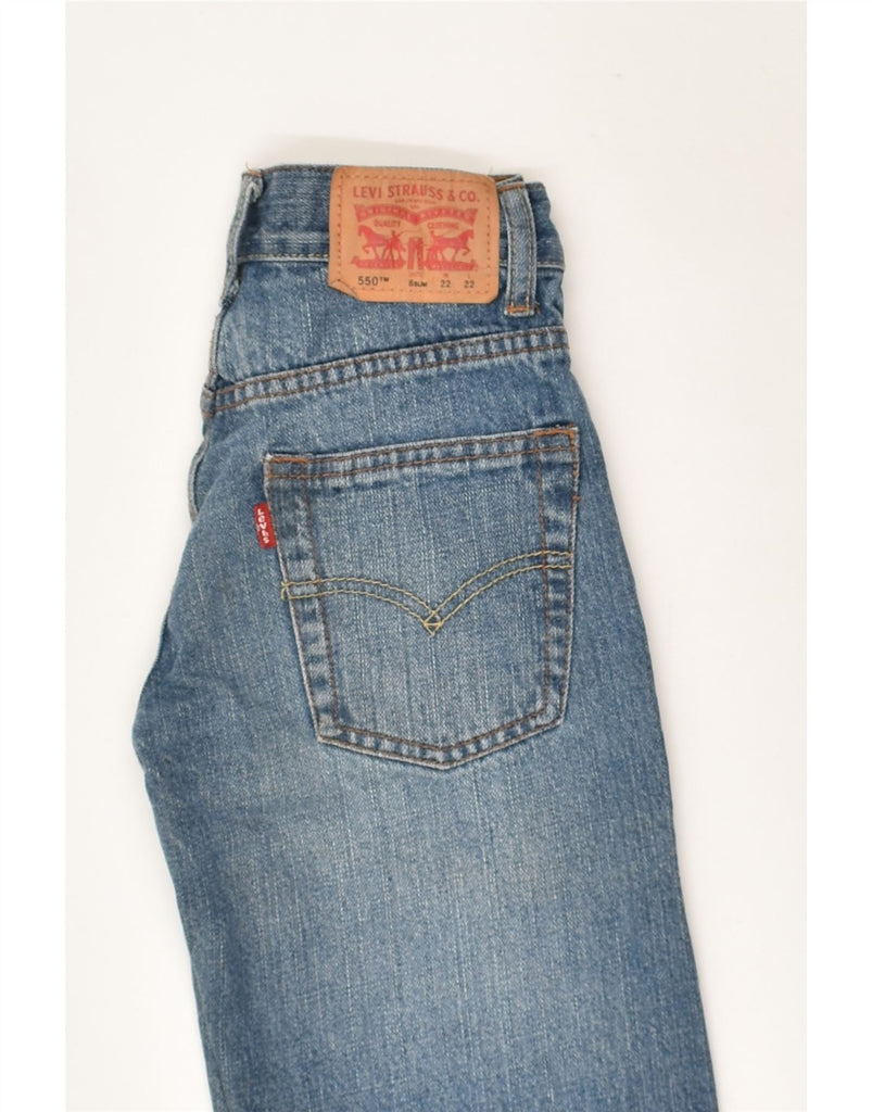 LEVI'S Boys 550 Relaxed Fit Straight Jeans 7-8 Years W22 L22  Blue Cotton | Vintage Levi's | Thrift | Second-Hand Levi's | Used Clothing | Messina Hembry 