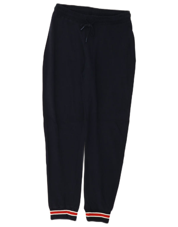 Fila Womens Tracksuit Trousers Joggers UK 8 Small Navy Blue Colourblock