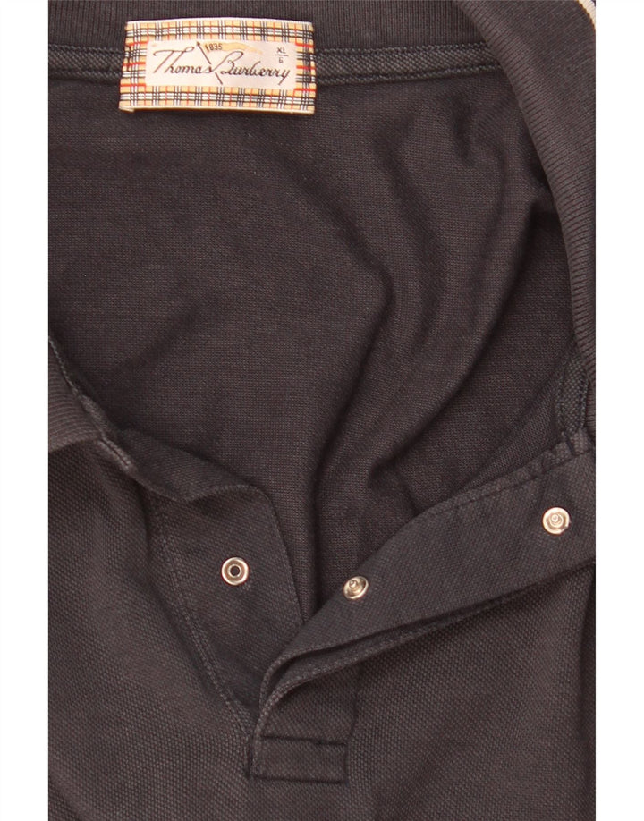 Burberry Mens Polo Shirt XL Black