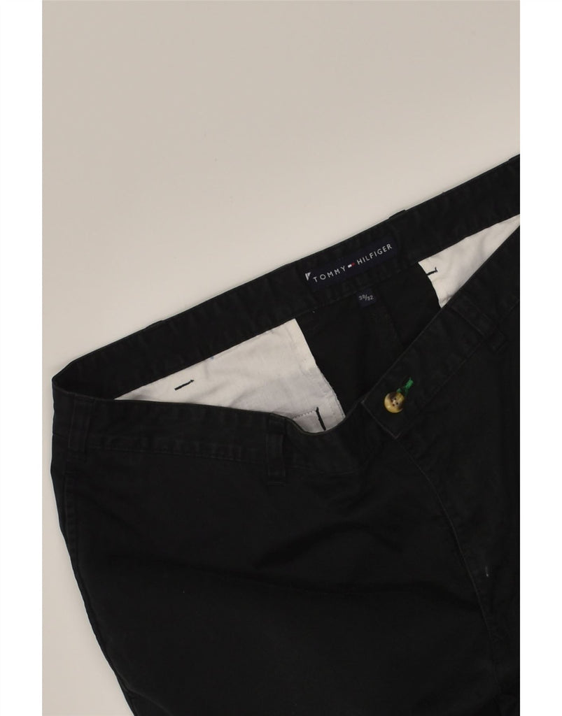 TOMMY HILFIGER Mens Straight Chino Trousers W38 L32  Black Cotton | Vintage Tommy Hilfiger | Thrift | Second-Hand Tommy Hilfiger | Used Clothing | Messina Hembry 