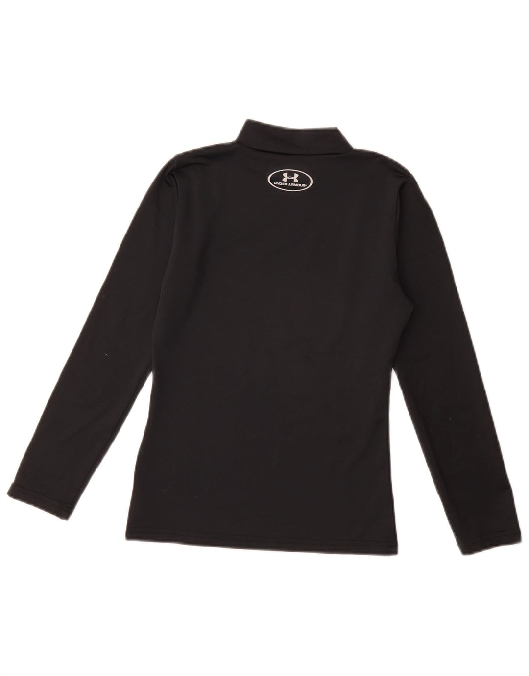 UNDER ARMOUR Girls Cold Gear Top Long Sleeve 9-10 Years Medium  Black